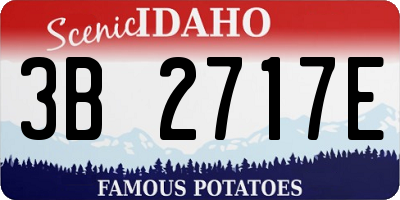 ID license plate 3B2717E