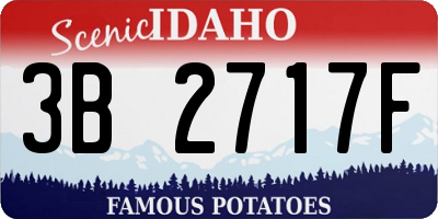 ID license plate 3B2717F