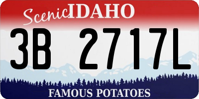 ID license plate 3B2717L