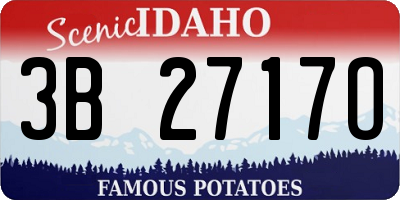 ID license plate 3B2717O