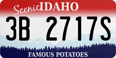 ID license plate 3B2717S