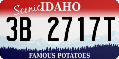 ID license plate 3B2717T