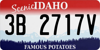 ID license plate 3B2717V