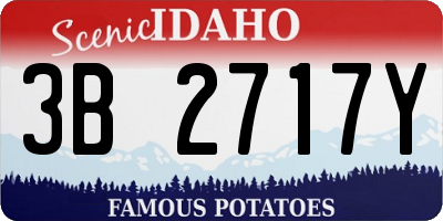 ID license plate 3B2717Y