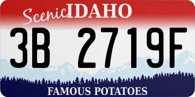 ID license plate 3B2719F