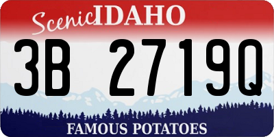 ID license plate 3B2719Q