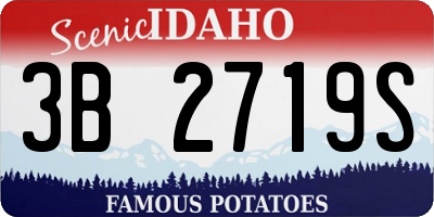 ID license plate 3B2719S