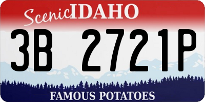 ID license plate 3B2721P