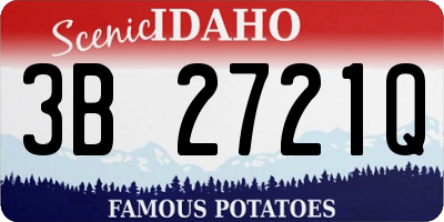 ID license plate 3B2721Q
