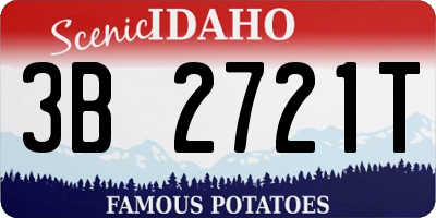 ID license plate 3B2721T