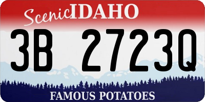 ID license plate 3B2723Q