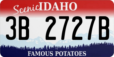 ID license plate 3B2727B