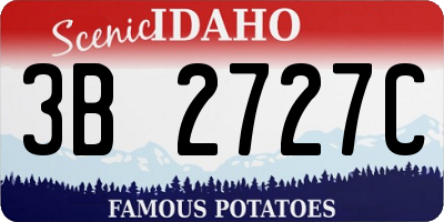 ID license plate 3B2727C