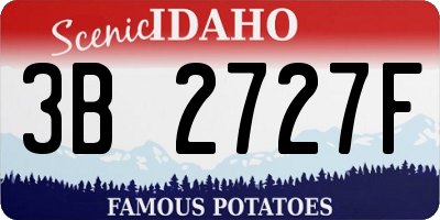 ID license plate 3B2727F