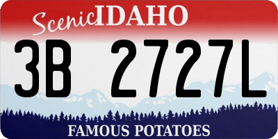 ID license plate 3B2727L