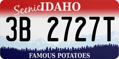 ID license plate 3B2727T