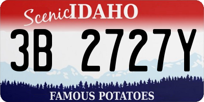 ID license plate 3B2727Y
