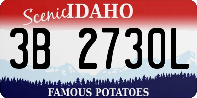 ID license plate 3B2730L