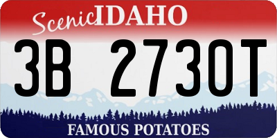 ID license plate 3B2730T