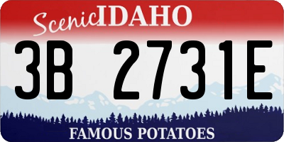 ID license plate 3B2731E