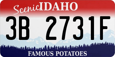 ID license plate 3B2731F