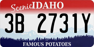 ID license plate 3B2731Y