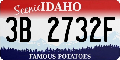 ID license plate 3B2732F