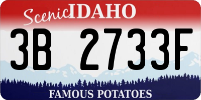 ID license plate 3B2733F