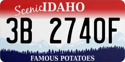 ID license plate 3B2740F