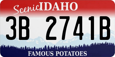 ID license plate 3B2741B