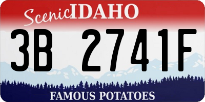 ID license plate 3B2741F