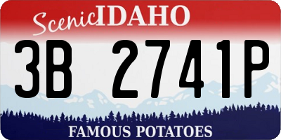 ID license plate 3B2741P