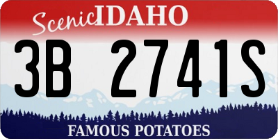 ID license plate 3B2741S