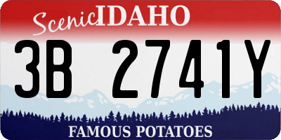 ID license plate 3B2741Y