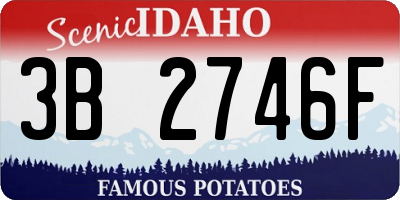 ID license plate 3B2746F