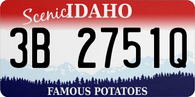 ID license plate 3B2751Q