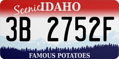 ID license plate 3B2752F