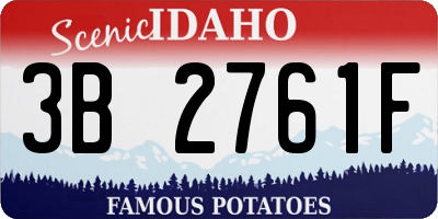 ID license plate 3B2761F