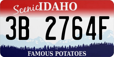 ID license plate 3B2764F