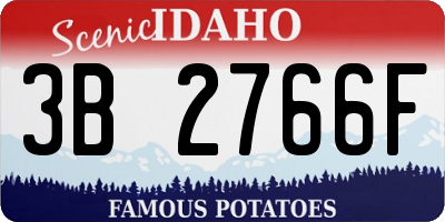 ID license plate 3B2766F