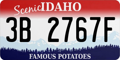 ID license plate 3B2767F