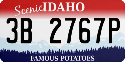 ID license plate 3B2767P