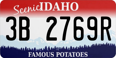 ID license plate 3B2769R