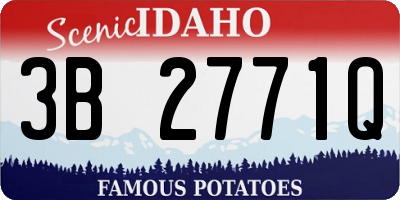ID license plate 3B2771Q