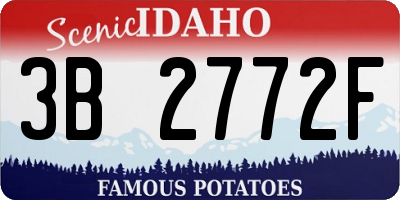 ID license plate 3B2772F