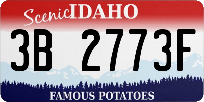 ID license plate 3B2773F