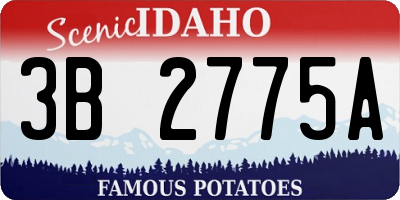 ID license plate 3B2775A