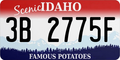 ID license plate 3B2775F
