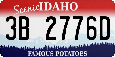 ID license plate 3B2776D