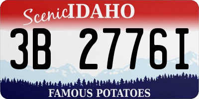ID license plate 3B2776I
